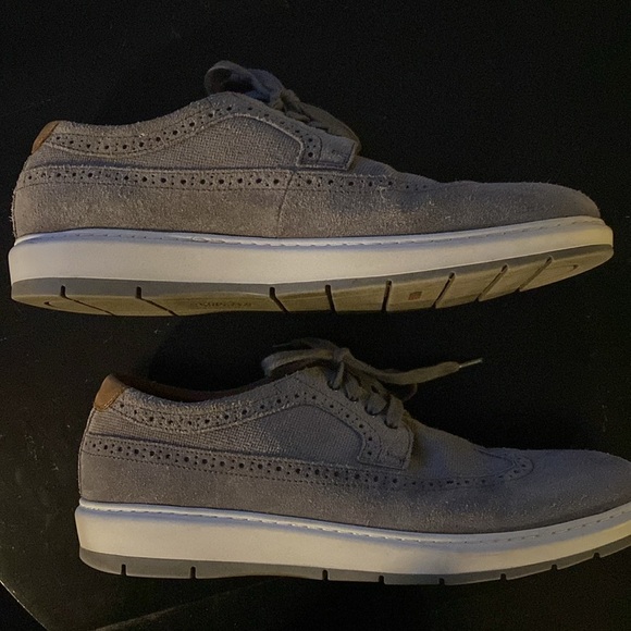 Johnston & Murphy Men's Ellington Gray Wingtip Oxford Style 25-3099 Size 11.5M - Picture 2 of 7